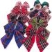 YUPs Tartan Bow Knot Hair Clips - Handmade Plaid Fashion Accessory for Festive Hair Styling in Wine - Ideal for Girls and Women - Buy Online on GoSupps.com