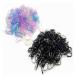 WJUAN 1000 pieces of hair tie Multi-color mini elastic hair tie ribbon girl women women ponytail and daily hairstyles (black and multi-color)
