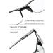 Vevesmundo Modern Half Frame Reading Glasses for Men & Women - Multiple Strengths +0.75 to +4.0 - Stylish Seive Aid - Buy Online on GoSupps.com