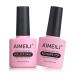 AIMEILI 7 in 1 Builder Base and No Wipe Top Coat Strengthening Gel Soak Off UV LED Nails Extension Gel Polish Nail Repair Nail Strengthen Quick Extension Gel Long Lasting Gel Nail Polish 2x10ml Single