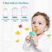 Kocan Baby Fruit Feeder - Silicone Pacifier Set (S/M/L) for Toddler Tooth Relief - 2 Pack Baby Food Feeder for Safe Easy Feeding - Buy Online on GoSupps.com