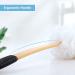 Shower Loofah Back Scrubber 2-Pack with Wooden Handle - Exfoliating Mesh Pouf for Men and Women - White - Buy Online on GoSupps.com