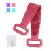 Linkland Silicone Back Scrubber for Shower  Soft Bath Belt Scrubber  Eco-Friendly  Durable  Exfoliating and Removing Impurities  Maintaining Skin Vitality (pink)