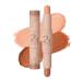 2in1 Highlights and Contour Sticks Highlight & Contour Bronzer Contour Stick cool tone contour Long Lasting & Waterproof Contour Sticks Kit For Light Skin Face Makeup (Ivory + Dark coffee)
