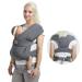 vrbabies Baby Wraps Carrier Sling Baby Carrier for Newborns and Toddlers Skin-Friendly and Soft Front Baby Carrier Wrap Perfect Baby Gifts(Dark Grey)