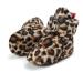 EDOTON Unisex Newborn Winter Boots Warm Stripe Bootie Non-Slip Sole Soft Stay On Ajustable Bootie Sock 6-12 Months Leopard
