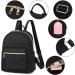 Water-Resistant Mini Backpack for Women and Girls - Small Purse Shoulder Bag for School, Travel - Black - Buy Online on GoSupps.com