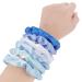 12 Pack Blue Satin Hair Scrunchies - Elastic Hair Ties for Women and Girls - Buy Online on GoSupps.com