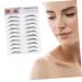 NOLITOY 2pcs 3d Eyebrow Stickers Makeup Eyebrow Tattoos Hair Kit Imitation Eyebrow Set Miss Eyebrow Trimming