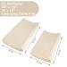 Nozaam Baby Plush Minky Dot Changing Pad Cover - Ultra-Soft Beige Fitted Cover for Standard Nursery Changing Pad - Buy Online on GoSupps.com