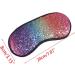 Zeiwohndc Glitter Sequins Sleeping Eye Mask | Rainbow Gradient Color | Elastic Eyeshade Cover for Women Girls | Travel Blindfold - Buy Online on GoSupps.com