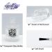 Agidea 6 Empty Nail Polish Bottles with Funnel & Brush - Rectangular 10ml - Ideal for DIY Nail Art & Craft (Black) - Buy Online on GoSupps.com