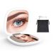 TIMCHASER Magnifying Travel Makeup Mirror  1X/10X Magnification Compact Mirror  Dimmable 2-Sided Illuminated Folding Mirror  USB Rechargeable  Portable for Handbag  Purse  Pocket