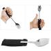 Adjustable Weighted Fork Spoon Set with Strap | Stainless Steel Adaptive Cutlery for Arthritis & Hand Tremors - Buy Online on GoSupps.com