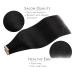 WENNALIFE Tape Extensions - 40pcs 100g 18 Deep Black Real Hair Extensions | Invisible Tape In Silky Weft - Buy Online on GoSupps.com