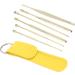 Healifty Stainless Steel Ear Wax Removal Tool Set - 4 Pcs Golden Spiral Ear Cleaner & Ear Picks - 11.5X2.7X1cm - Buy Online on GoSupps.com