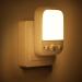 Yooshine night light socket Dimmable night light with motion detector inside 30s/60s car on/off-LED Nachlicht Nachlicht Children socket with twilight sensor for children's room hallway (warm white) 1 piece