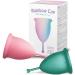 Rainbow Cup Menstruation cups from medical silicone made in Italy Taglia 2 Semitonica + Taglia 2 Semitonica Ciclamini + Raggio di Sole 2 Unit (Confezione da 1)