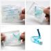 10pcs Disposable Safety Sterile Ear Piercing Gun Unit Tool With Ear Stud Asepsis Pierce Kit (Silver White) - Buy Online on GoSupps.com
