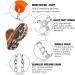 Ice Klampen Crampons - 24 Teeth Stainless Steel Spikes for Winter Walking & Mountaineering - XL Orange Anti-Slide Shoe Claws - Buy Online on GoSupps.com