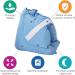Heel Pillow Pad for Foot Support | Pain Relief Boot Protector Cushion - Blue - Buy Online on GoSupps.com