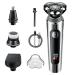 Electric Razor for Men 2-Speed Electric Shavers with LCD Display 90mins Waterproof Wet/Dry Shaving Time IPX6 Waterproof USB Rechargeable Child Lock Electric Razor Grooming Kit 4 in 1