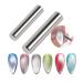 Shogpon 2 pieces Magnet Stick Magnet pencil set for perfect cat eyes effect DIY nail art tools Use with 3D Magnetic Cat Eye gel nail polish or powder