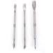 LAMELLIS 2x Oblique Mouth Design Finger Nail Clippers Cutter & 3Pcs Nail Art Stainless Steel Cuticle Spoon Remover Pusher - Buy Online on GoSupps.com