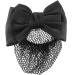 U-K Attractive Design Woman Snood Net Black Bowknot Snood Net Barrette Hair Clip Bun Cover for Woman Black Bow Hair net Black - Buy Online on GoSupps.com