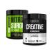 Jacked Factory NITROSURGE Pre Workout Supplement (Green Apple 30 Servings) & Creatine Monohydrate Powder (Unflavored 30 Servings)