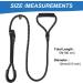 Reflective 1.5M Figure 8 Dog Lead Choker Leash for Large Medium Dogs - Black - Buy Online on GoSupps.com