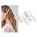 DS. DISTINCTIVE STYLE Artificial Pearls Hair Clips 4 Pieces Bridal Hair Barrettes Decorative Hair Pins