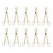 Xiboya textile Pack of 10 Disposable Sterile Slotted Navel Forceps For Tattoo Piercing Tool (B)