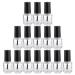 Lot de 25 Flacons Vides de Vernis Ongles 5ml en Verre Bouchon Aluminium lectrolytique Pinceau Int gr R utilisables pour Nail Art Accessoires Manucure Professionnels DIY