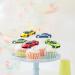 Kids' 18-Piece Racing Themed Happy Birthday Cupcake Toppers Set - This is a cool race car driver birthday party baby shower party or racing themed party decoration for boys and girls - SugarGera - Buy Online on GoSupps.com