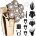 Electric Head Shavers for Bald Men - Upgraded 7D Electric Razor for Men Rechargeable Rotary Shaver for Bald Head - LED Display IPX7 100% Waterproof Bald Head Shavers for Men - 5-in-1