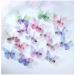 Colorful Chiffon Butterfly Hair Clips - Set of 20 | Non-Slip Organza Wings Ribbon Wrapped Alligator Barrettes for Women and Girls - Buy Online on GoSupps.com