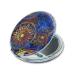 Lizimandu Metal Compact Mirror - 3X Magnifying Makeup Mirror - Blue Flower Design - Ideal for Travel and Purses - Buy Online on GoSupps.com