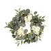 LIFKICH 1pc Eucalyptus Leaf Garland Artificial Plants for Outdoors Artificial Wreaths for Outdoor Fall Decorations for Home Spring Ornament Wall Hanging Wreath Hoop Silk Flower Pendant