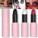 Kaely 3Pcs Lip Face Body Paint Stick Eye Black Stick Halloween Cosplay Birthday Party Clown Makeup Sets Easy to Color Black White Red Matte Lipstick Set labiales magicos 24 horas originales 3 Count (Pack of 1) C-3Pcs-Black&White&Red