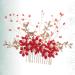 Beavorty Flower Hair Combs Wedding Side Comb Bridal Side Combs Wedding Hair Clip Pearl Comb Clip Crystal Headpiece Handmade Comb Crystal Hair Comb Floral Bridal Clip Manual Headgear Bride - Buy Online on GoSupps.com