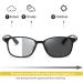 Photochromic Progressive Sunglasses for Men & Women - TR90 Multi-Focal Reading Glasses Clear on Top Black 1.5x - Buy Online on GoSupps.com