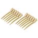 12pcs Salon Hairdressing Cutting Hairpins - Golden Styling Clips for Dyeing & Hairdressers - Buy Online on GoSupps.com