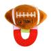 Wristy Buddy Football Teether for Babies  0-2.5 yrs Baby Chew Toys  Wrist Teethers for Babies  Natural Organic Freezer Safe Teethers  Relief Sore Gums  Silicone BPA Free Baby Teething Toys Brown