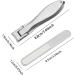 Vbnuyhim Nail Clippers Nail Clippers for Thick Nails Stainless Steel Nail Clippers Stainless Steel Nail Clippers for Large Nails Wide Jaw Mouth Nail Clippers with File Silver - Buy Online on GoSupps.com