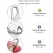 Qazuwa 20 Pack Metal Zipper Pull Tabs Black & Silver Zip Pull Tags for Luggage Bags Jackets & More | International Shipping Available - Buy Online on GoSupps.com