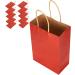Paper Bag With twist handle cowhide Gift shopping bag used as Christmas Gift Bags candy bag Thanksgiving gift etc 10pcs(15 8 21-Red) 15 8 21 Red - Buy Online on GoSupps.com
