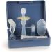 Haakaa Training Toothbrush Set - Soft Silicone Oral Care Kit for Baby, Infants, Toddlers & Kids - Blue - Buy Online on GoSupps.com