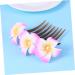 Angoily Pearl Tiara Hawaiian Plumeria Hair Side Comb Pearl Hair Barrettes Pearls Flower Hair Side Comb Pearl Hair Comb French Comb Bridal Headdress Bride Accessories Wedding - Buy Online on GoSupps.com