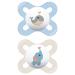 MAM Schnuller Start S151 - Extra Small pacifier for newborns ultra -over skinsofttm silicone for babies from 0 to 2 months (2 pieces) (drawing design can deviate) blue 2 unidad (paquete de 1)